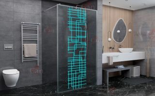 Душевая перегородка AvaCan LC 110 хром